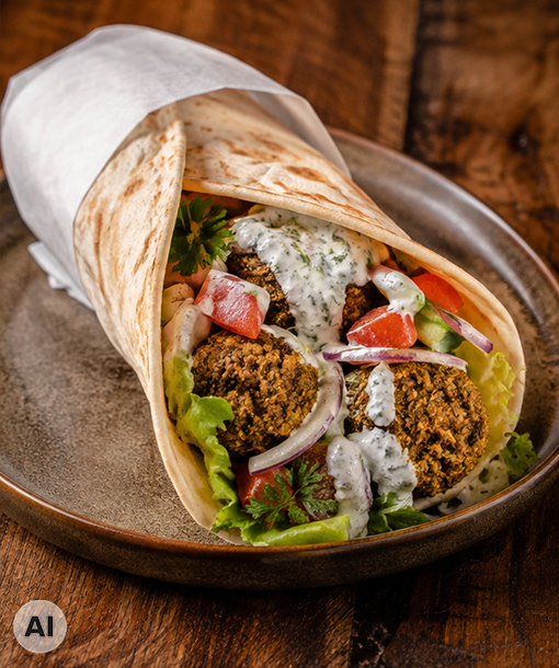 Falafel-Rolle - KI-generiert